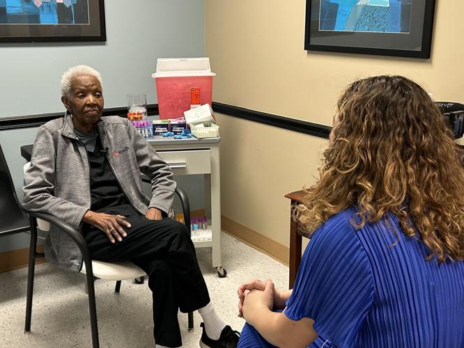 92-year-old Lillie Gilliam works at UofL Health