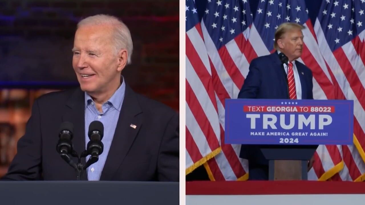 President Joe Biden And Former President Donald Trump Hold Dueling ...