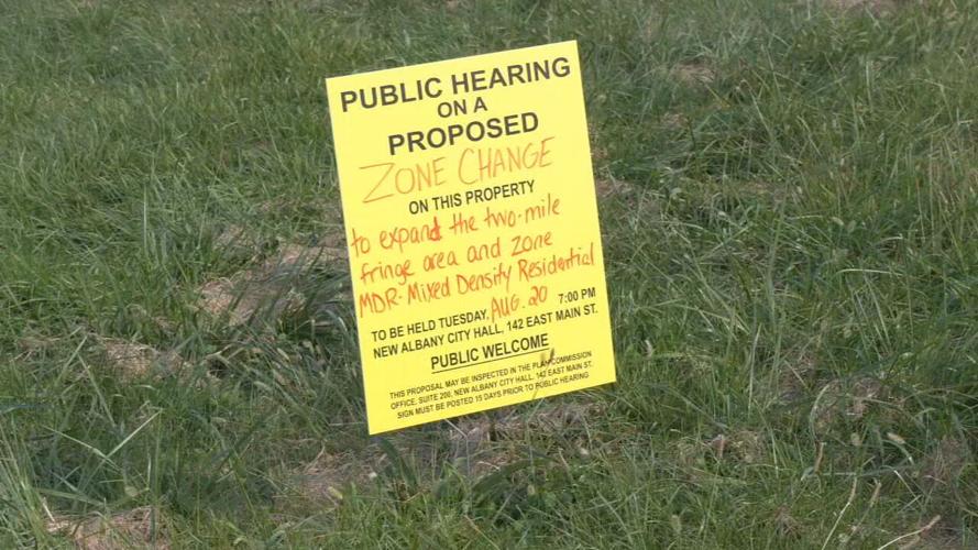 New Albany Budd Road public hearing notice