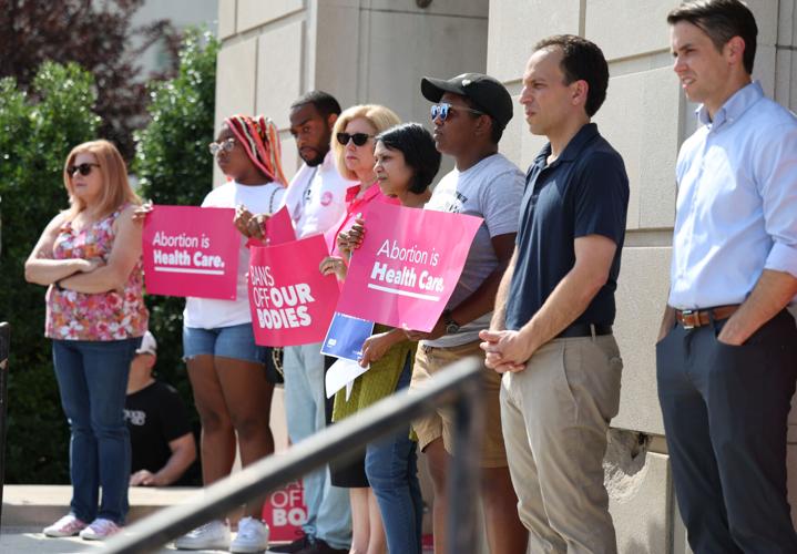 Elected officials at abortion rally