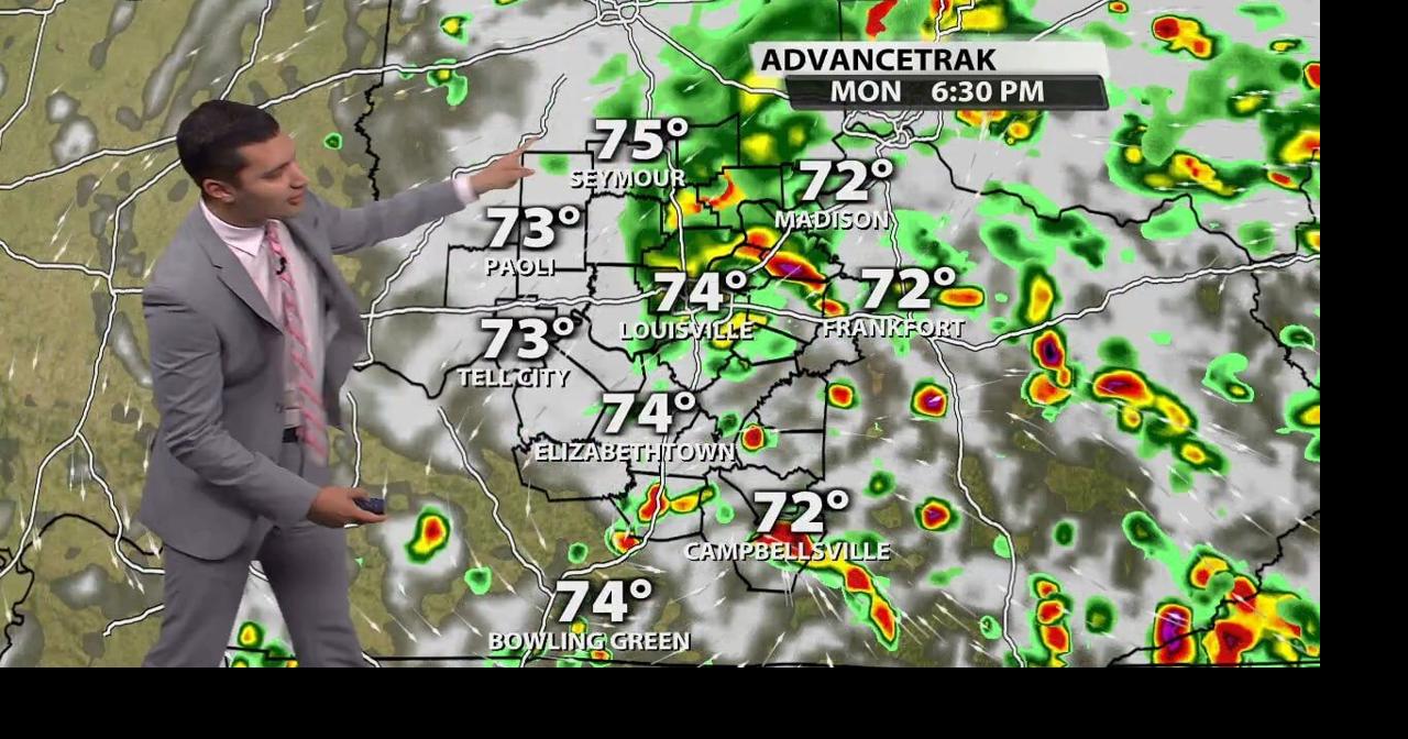 WDRB Meteorologist Bryce Jones' Louisville weather forecast for Monday(04)