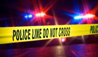 Police tape and lights