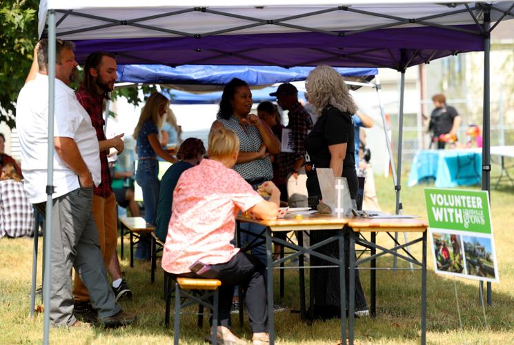 People talk at Louisville Grows event.JPG