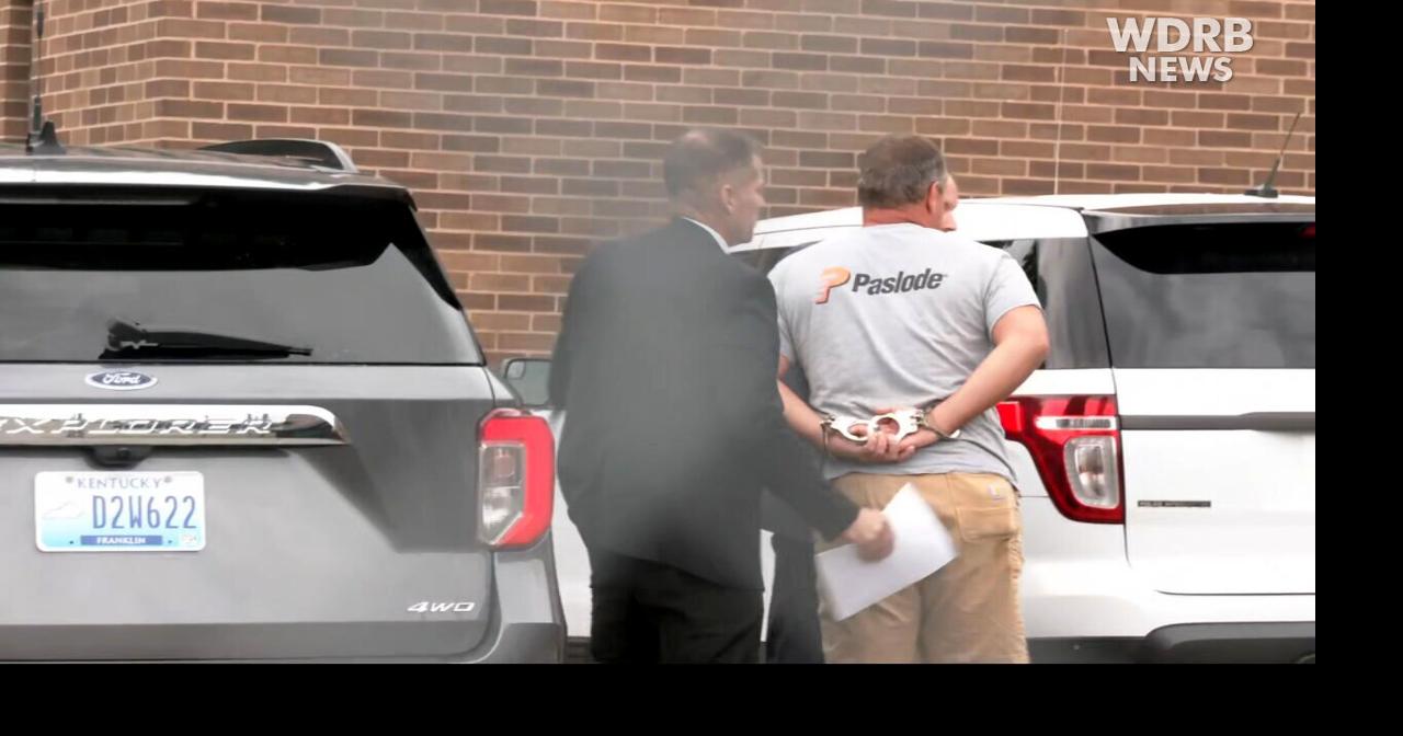 Brooks Houck led into Nelson County Detention Center on Sept. 27, 2023