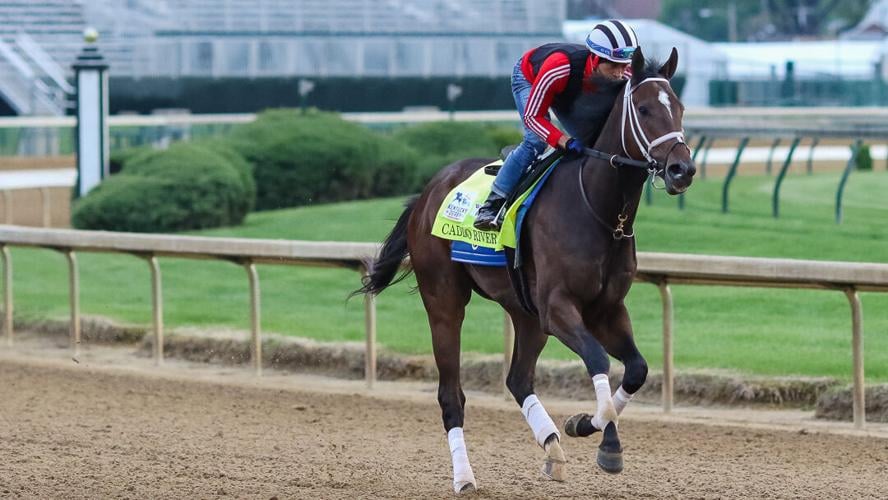 Caddo River trains at Churchill Downs