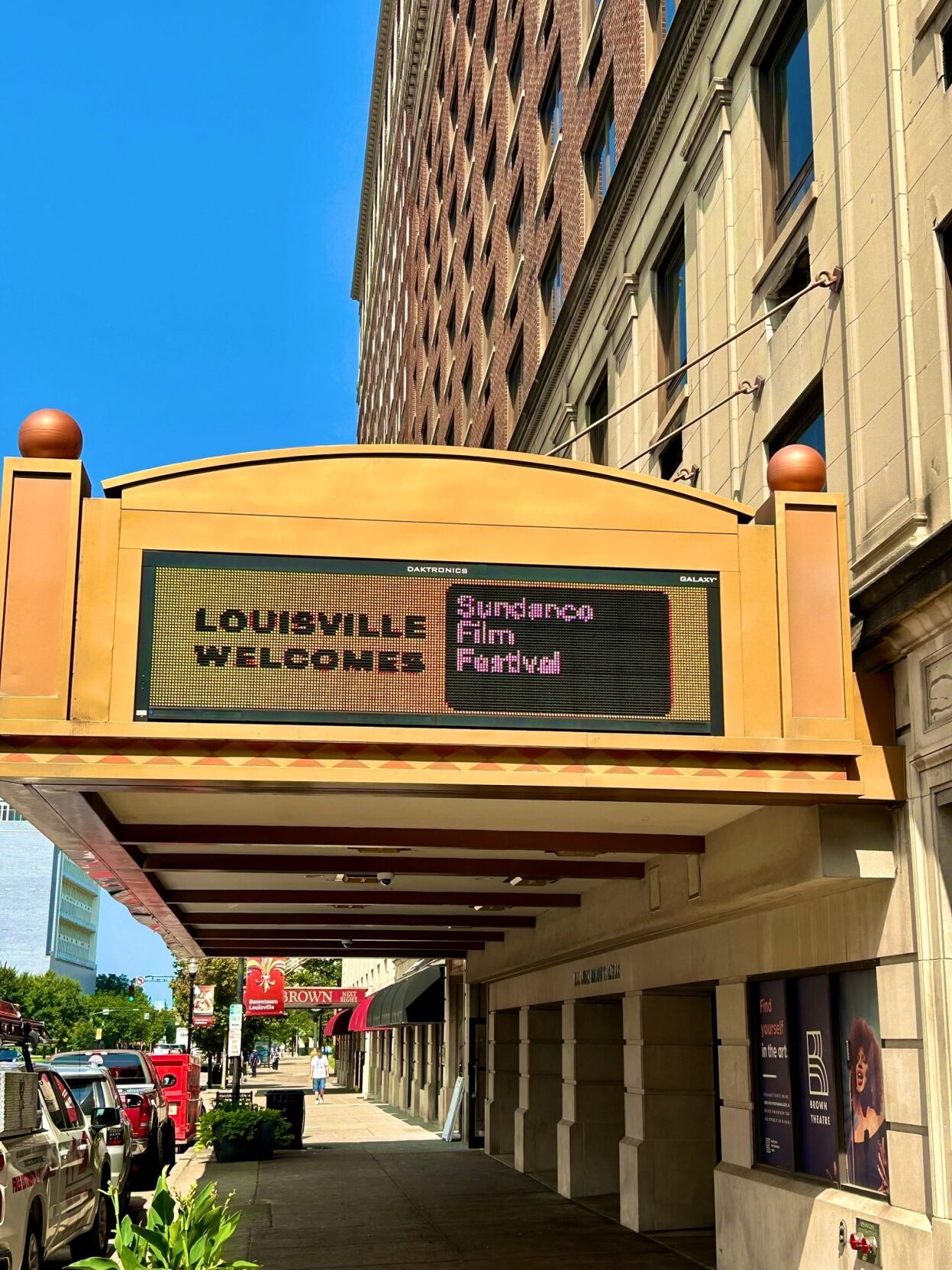 "Louisville Welcomes Sundance" Sign