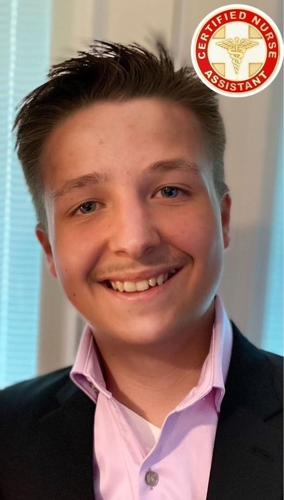 Aiden Johnson passes CNA exam