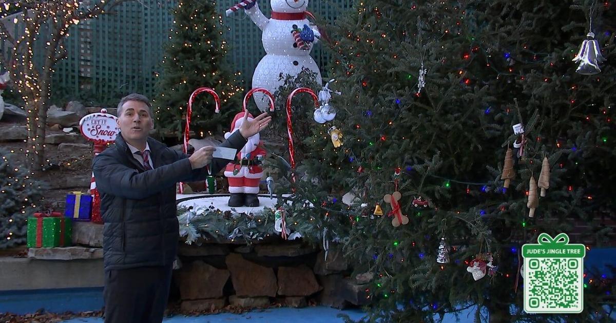 Wdrb Exploding Tree Jude fills the first Jingle tree and moves onto the next one with more ...