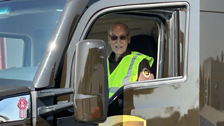 Cleveland Francis in truck cab