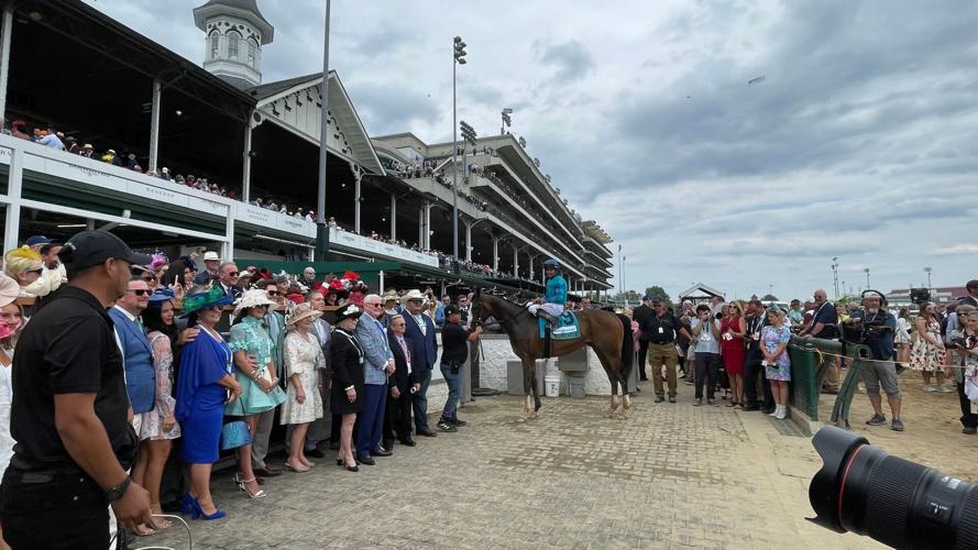 Posing at Churchill Downs on Derby.jpg