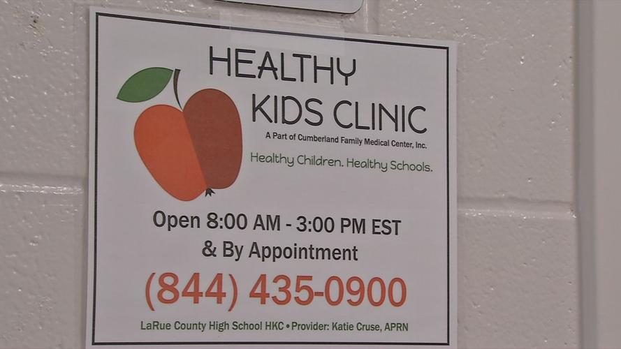 LaRue County's Healthy Kids Clinic was open at LCHS Monday