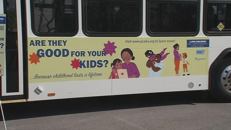 Child Abuse Prevention Bus Sign