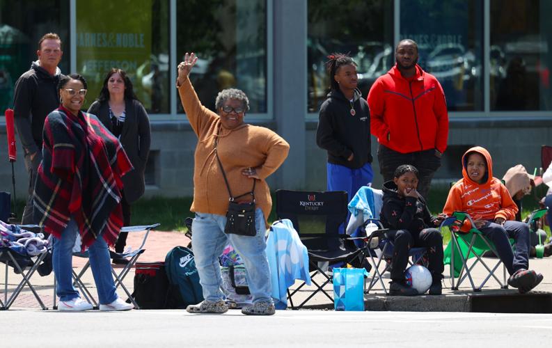 Woman dances on Broadway.JPG