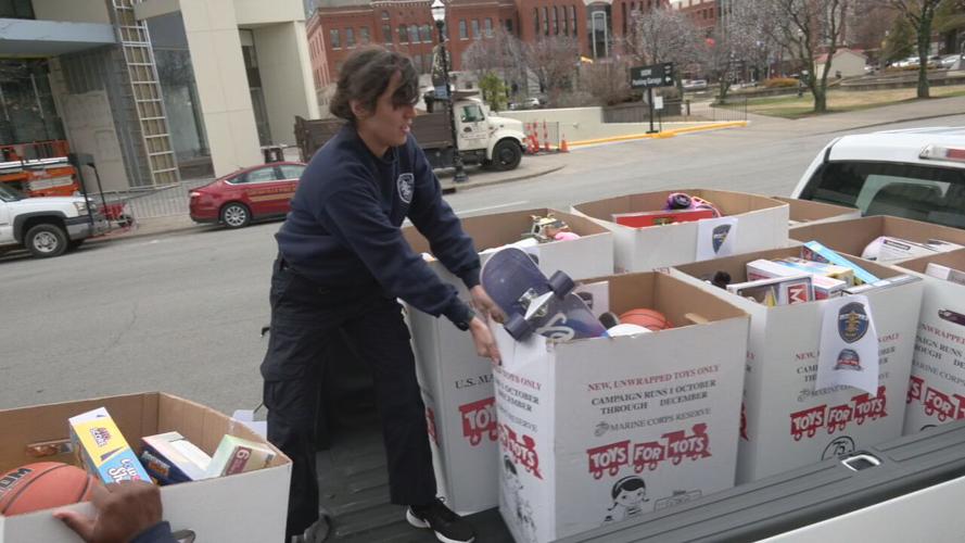 12hour Toys for Tots donation challenge held at Louisville's Metro
