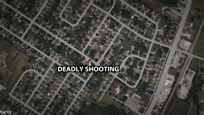 Map of shooting on John Adams Way