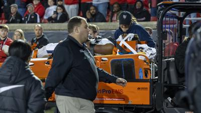 Perris Jones carted off