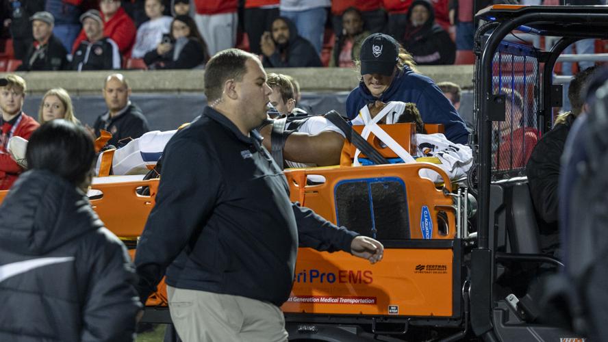 Perris Jones carted off
