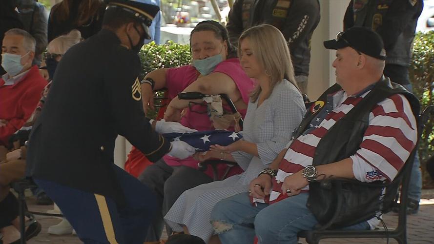 Veteran escorted hundreds of miles to be buried next to mother in Louisville