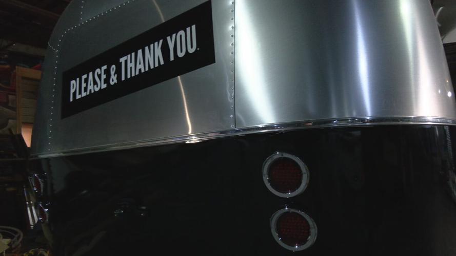 Airstream trailer turned into food truck