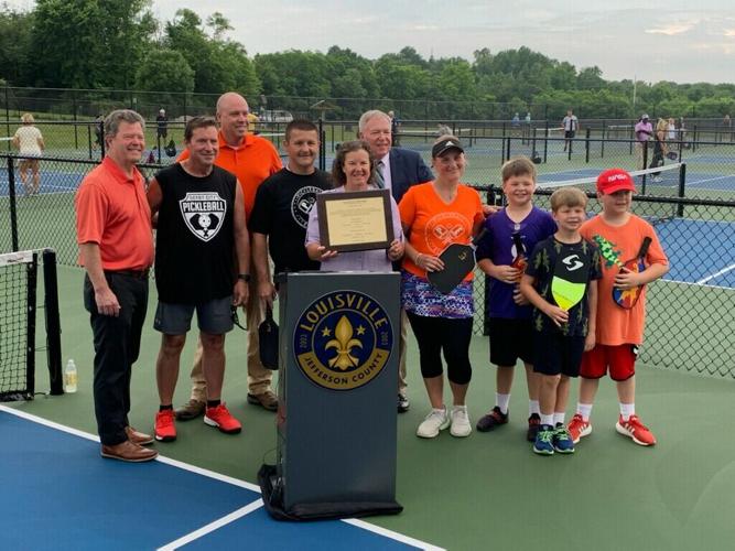 Pickleball court at Charlie Vettiner Park