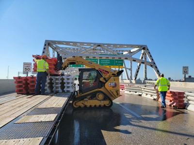Work on the Kennedy Bridge