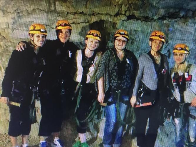 Jen ziplining with Ukrainian guests.jpg