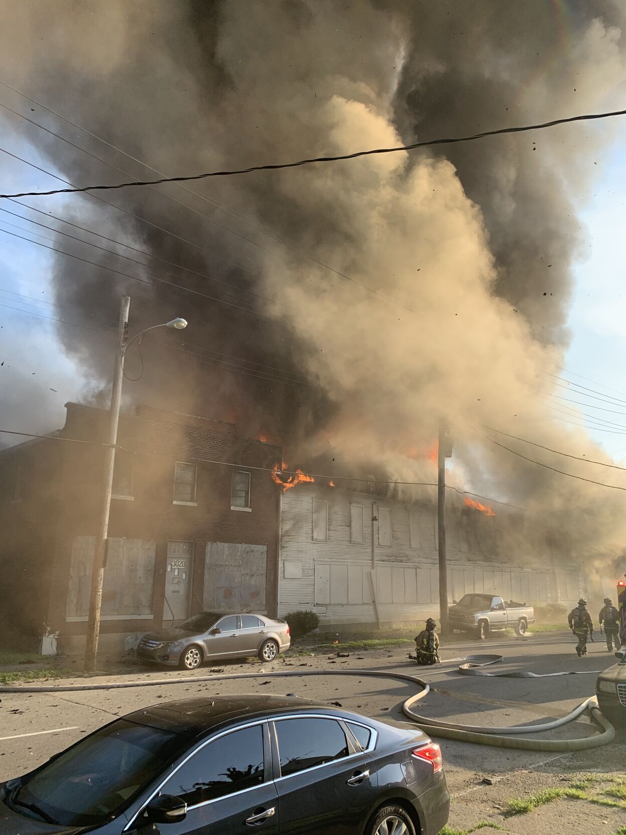 Louisville Russell neighborhood fire