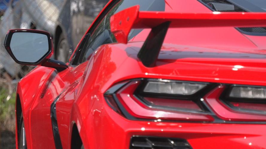 Stolen vehicle at the LMPD tow lot that was recovered from multi-state car theft ring