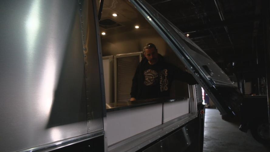 Airstream trailer turned into food truck