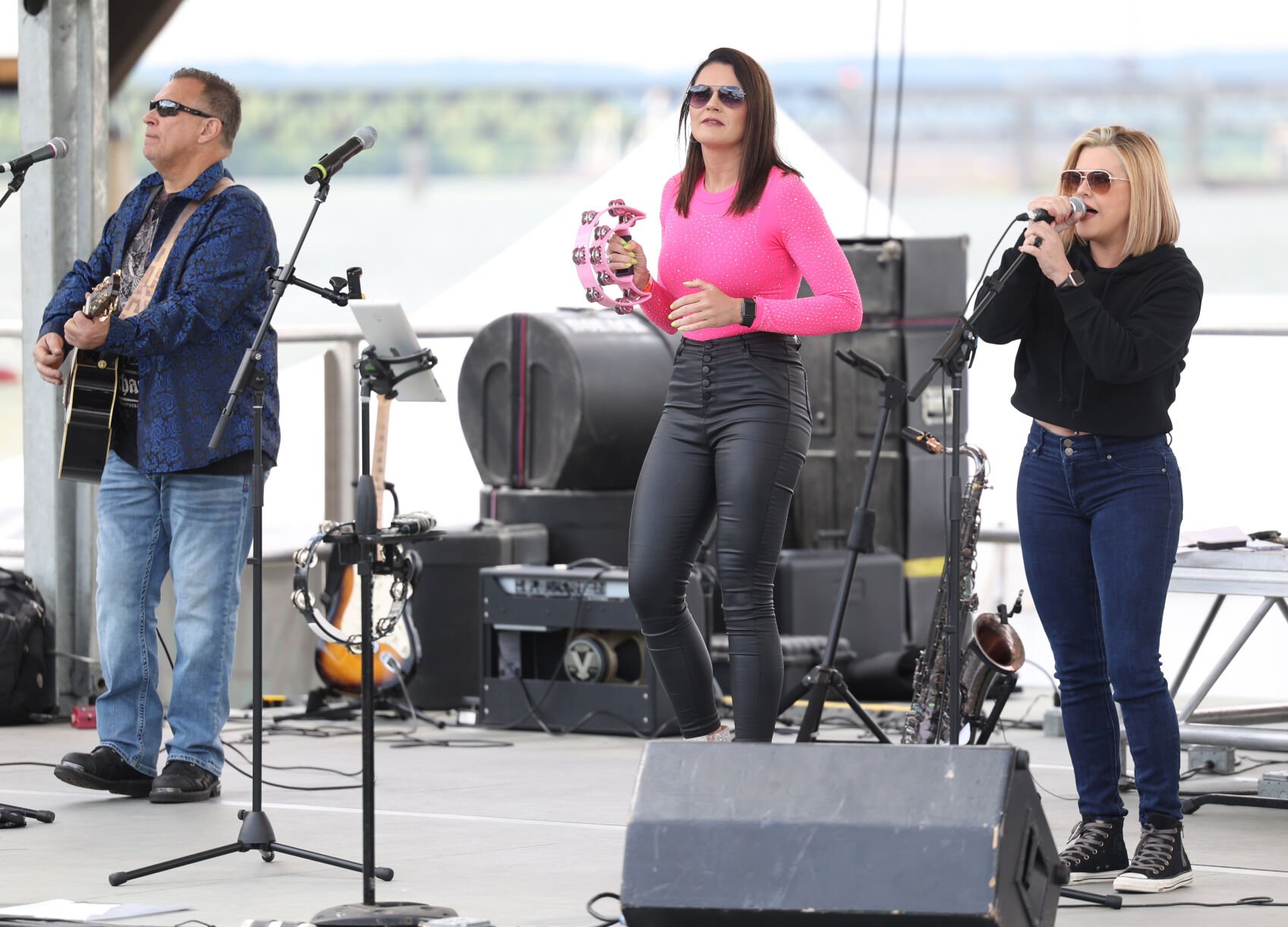 Live band performs during Air Show.JPG