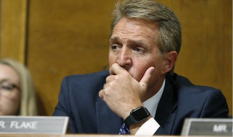Arizona Senator Jeff Flake says he's backing Kavanaugh