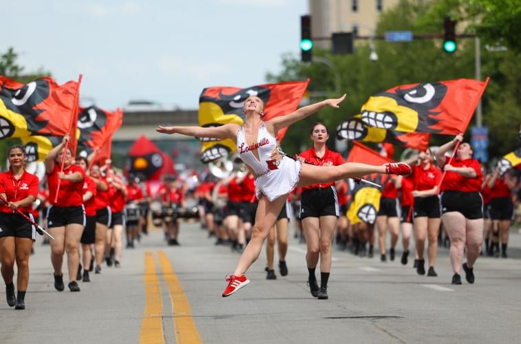 UofL Band performs at Pegasus parade.JPG
