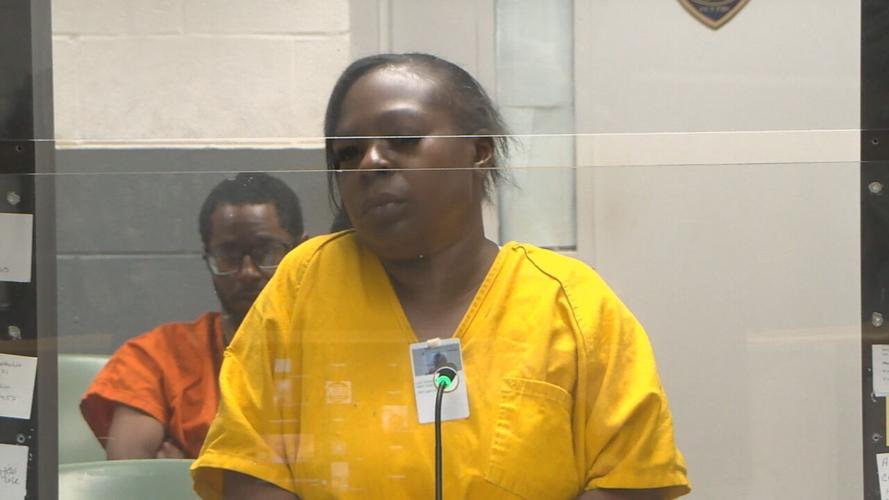 Angela Kelly in arraignment court in Louisville, Kentucky