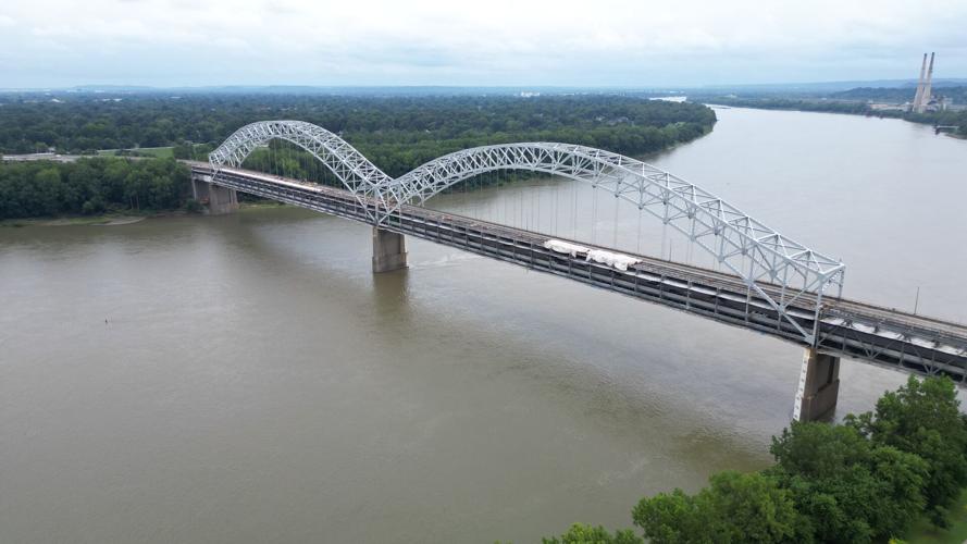Sherman Minton construction drone view