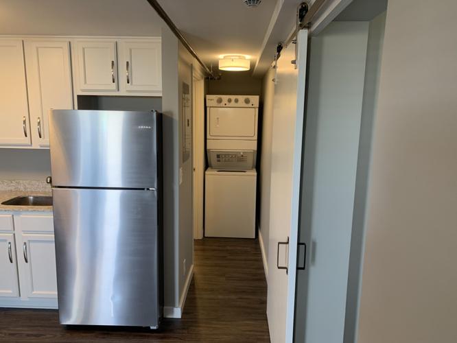 The living space inside the Clarksville Lofts