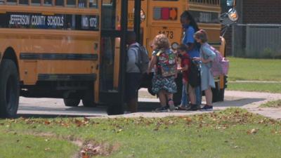 JCPS students board bus