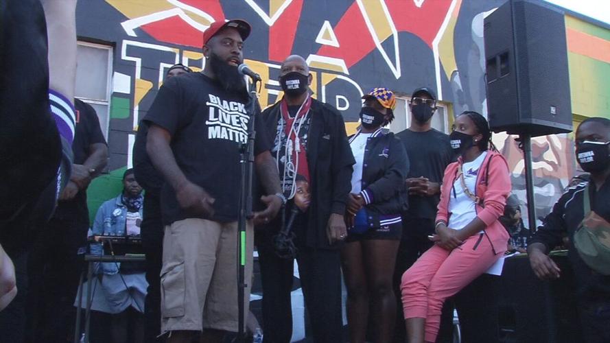 Michael Brown Sr. speaks at Until Freedom rally 8-8-20