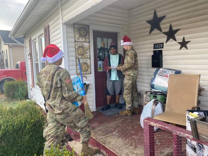 Kentucky National Guard performs welfare checks in Mayfield, Kentucky, in Dec. 2021