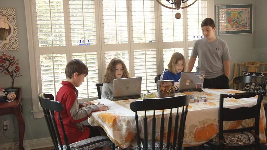 Retired principal, teacher help their grandchildren learn online