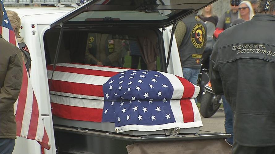 Veteran escorted hundreds of miles to be buried next to mother in Louisville