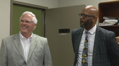 Jefferson County Attorney Mike O'Connell and Joe Leavell
