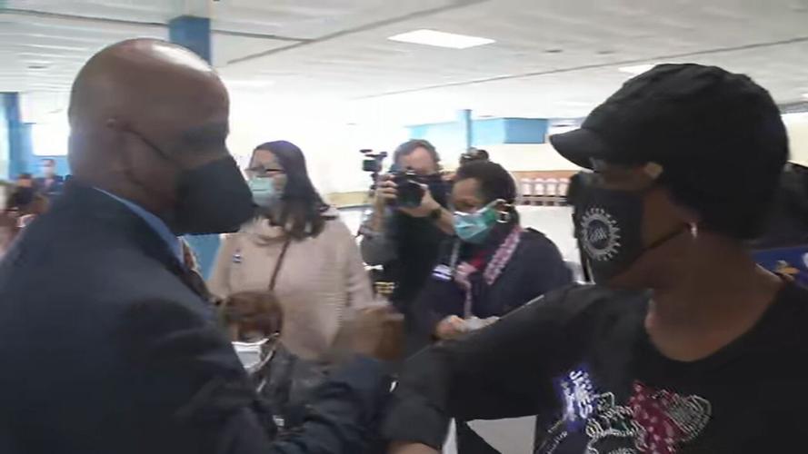 Metro Council President David James announces bid for Louisville mayor on Jan. 21, 2021.