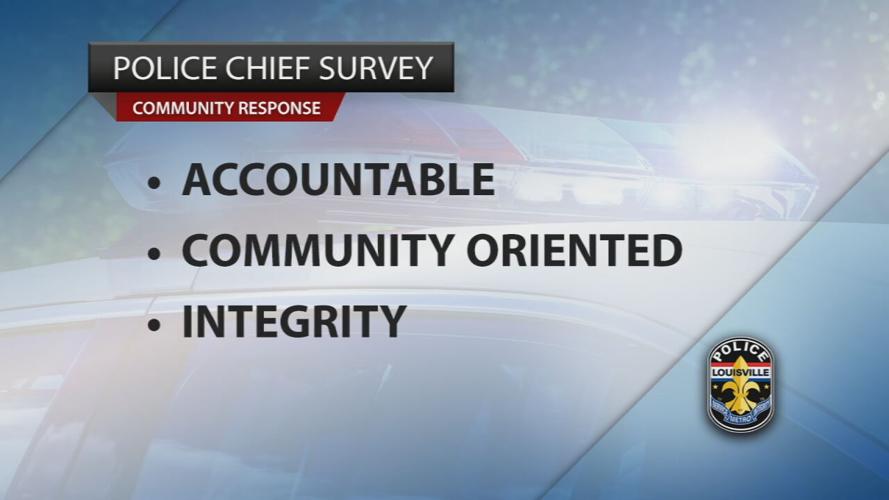 Community responses to LMPD chief survey