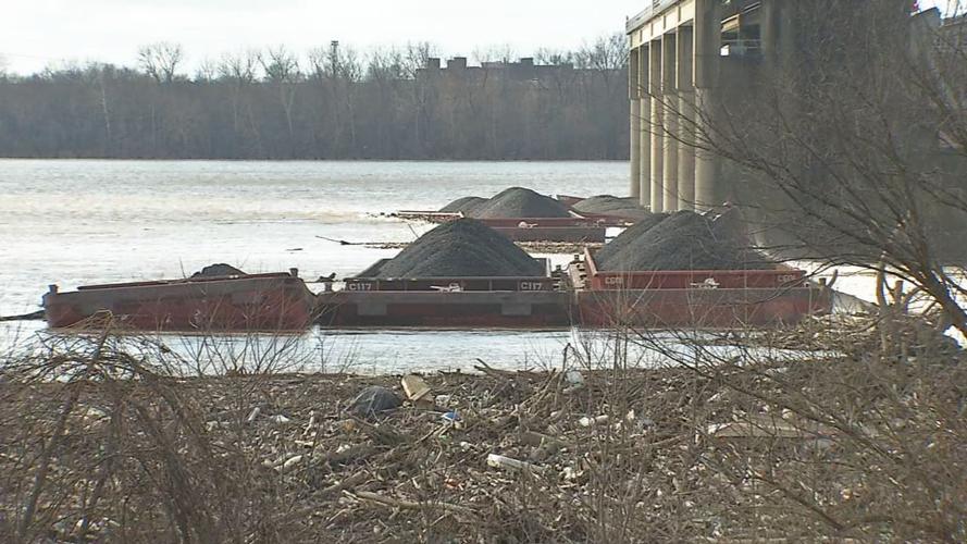 Crews preparing to inspect and clean up crashed coal barges