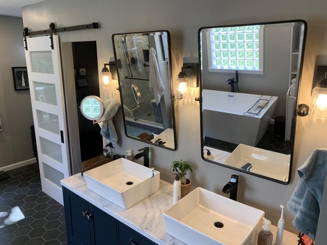 Mt. Washington sink hole home renovated bathroom