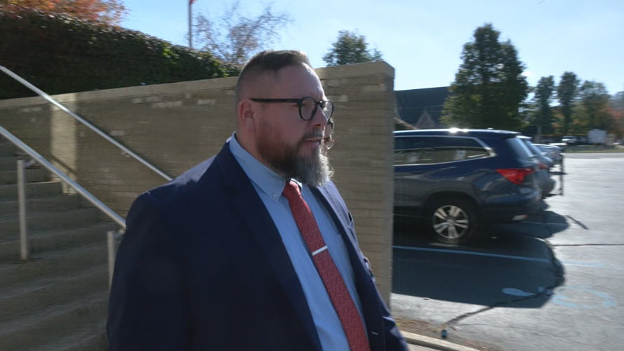 Jeremy Harrell leaves court on Nov. 1, 2023