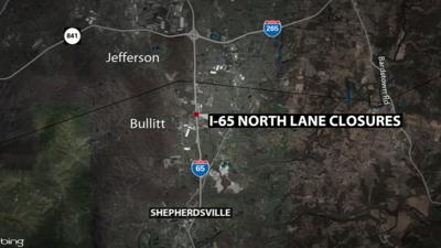 I-65 lane closures