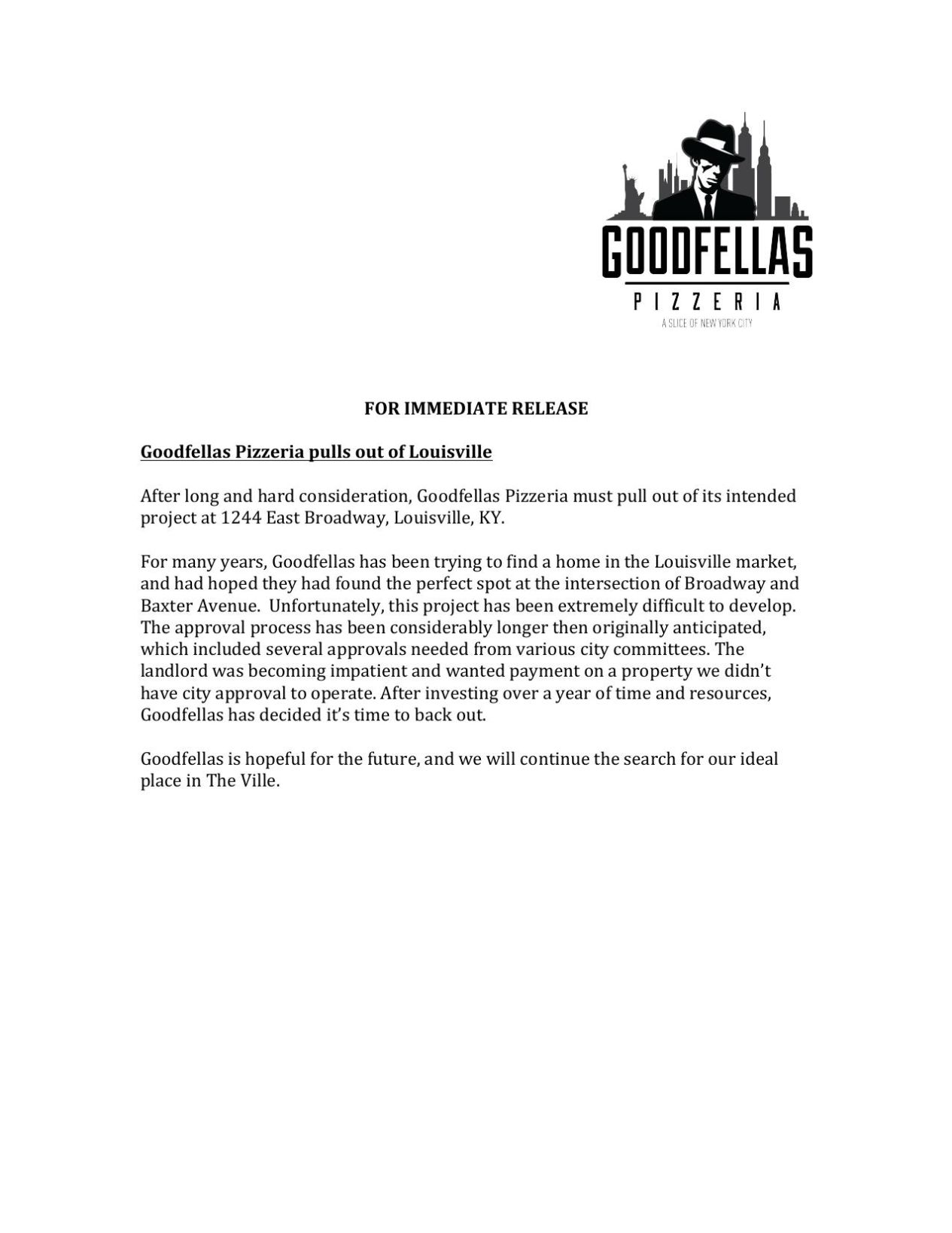 Goodfellas Release