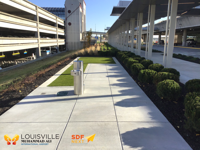 New pet relief area at Louisville Muhammad Ali International Airport