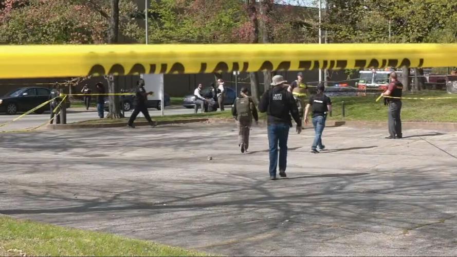 Scene of shooting at 8th and Chestnut outside Jefferson Community and Technical College/Technical Campus